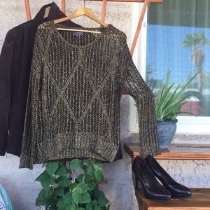 Buffalo Knit Brown & Gold Sweater
